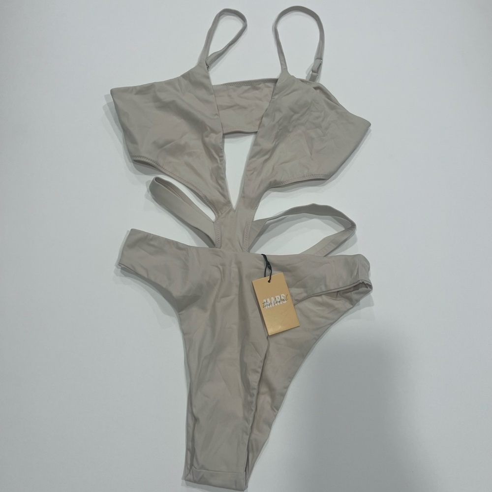 Mars The Label Cream One Piece Swimsuit